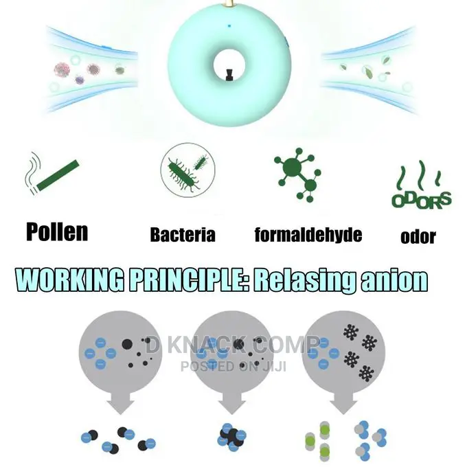 Portable Wearable Negative Ion Air Purifier