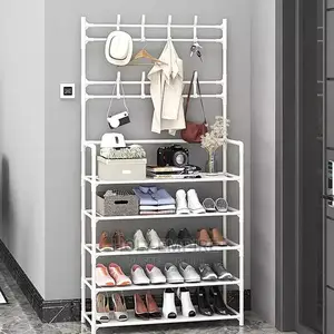 5 Tiers Shoe Rack Metal Standing Shoe Rack Storage Shelf