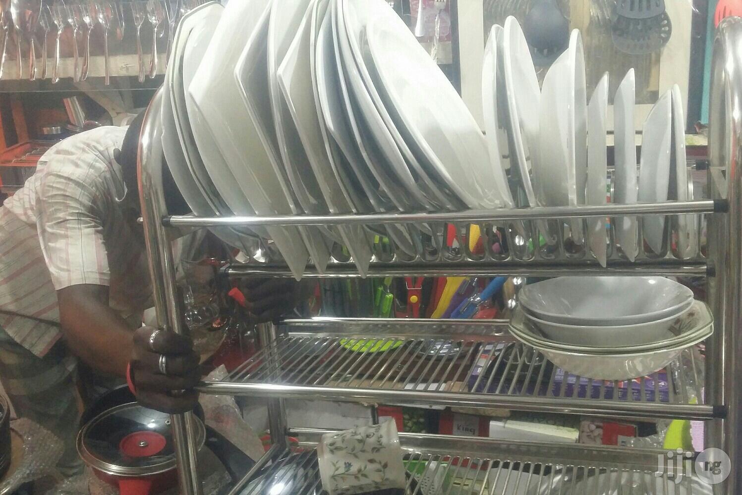 Dish Rack Stainless Still Three Step