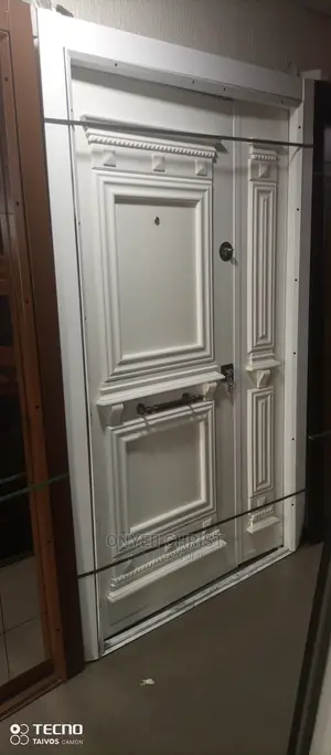 White Amored Door