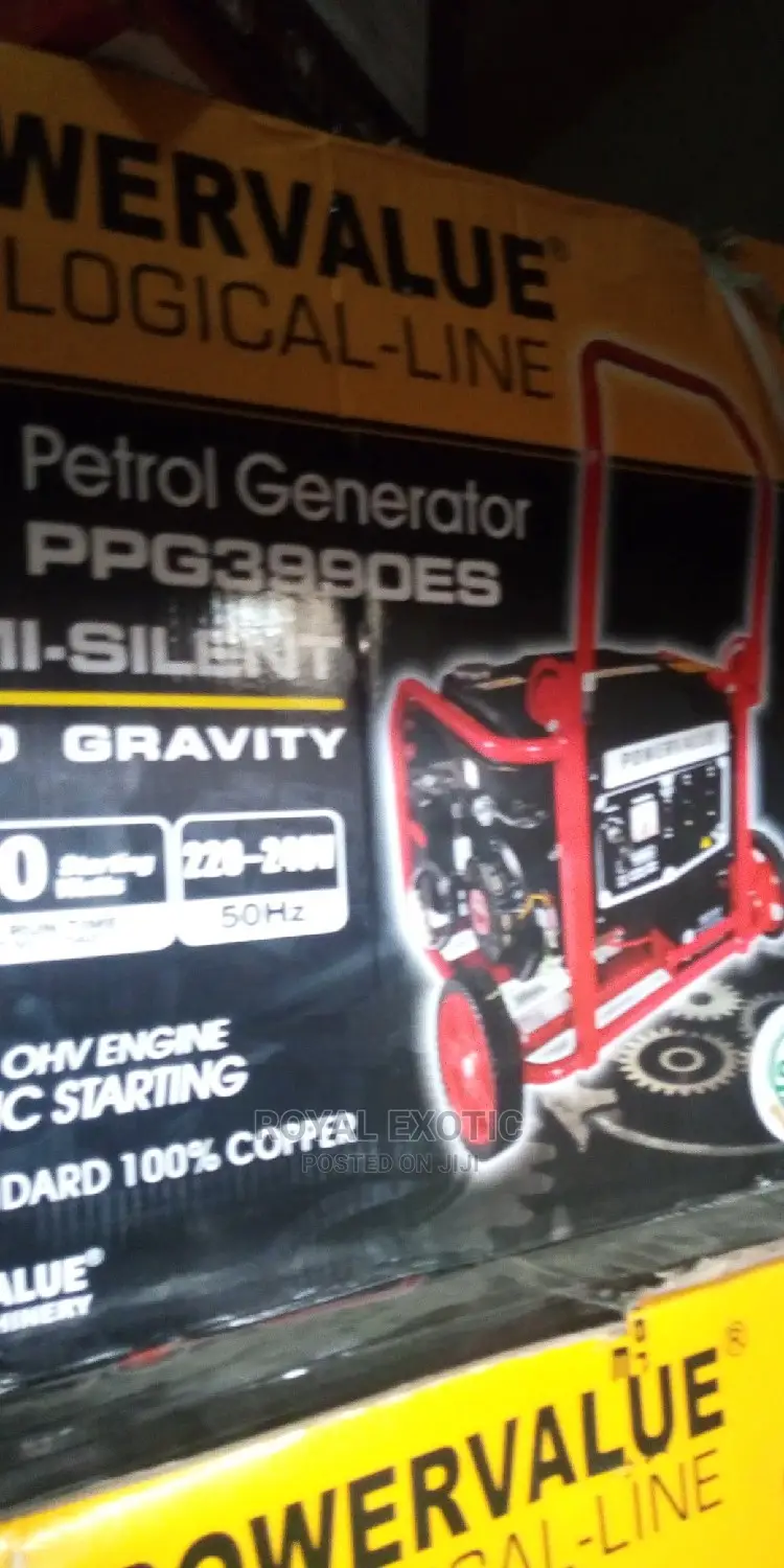 Power Value Generator 3990e2 5kva 100 Copper in Lekki Electrical
