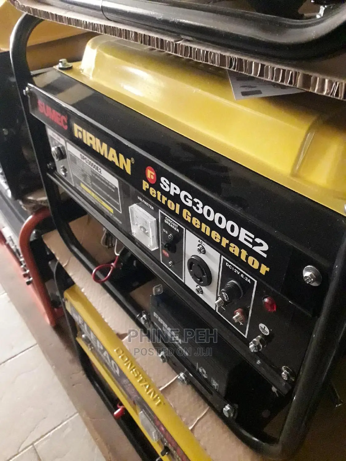 Sumec Firman 3KVA Key Start Generator SPG3000E2 100% Coppe