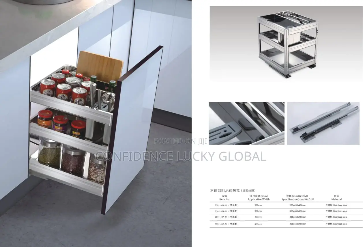 Pull Out Kitchen Cabinet Organizer Drawer