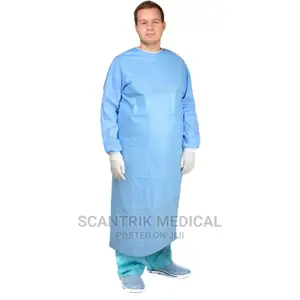 Washable Fabric Reusable Lab Gown Hospital Doctor Gown Surgi