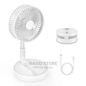 Telescopic Adjustable Height Rechargeable Foldable Fan
