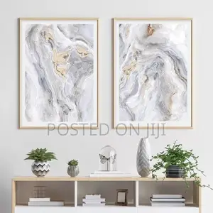 Modern Grey Marble Poster.