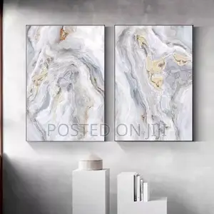 Modern Grey Marble Poster.