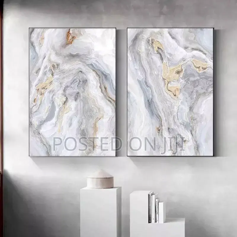 Modern Grey Marble Poster.