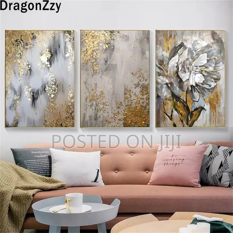 Abstract Gold Posters Canvas Paintings Prints