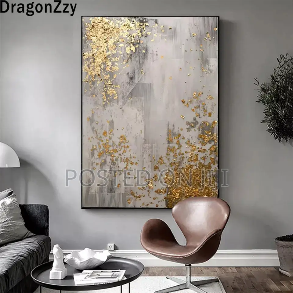 Abstract Gold Posters Canvas Paintings Prints