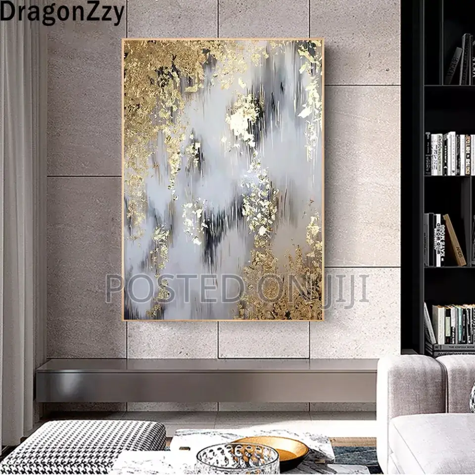 Abstract Gold Posters Canvas Paintings Prints