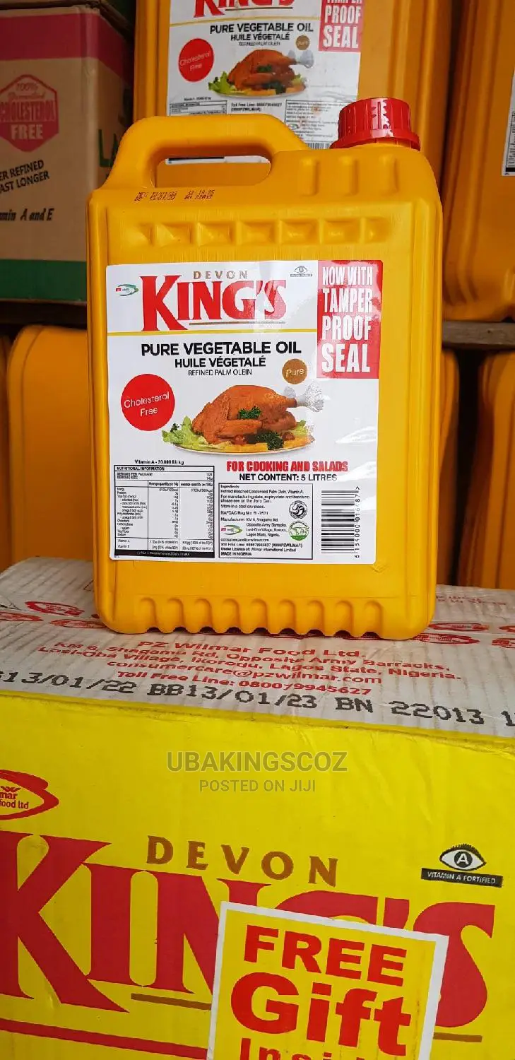Devon Kings Vegetable Oil. 5l.