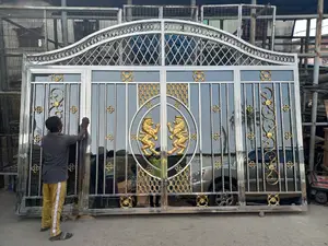 Stainless Black N Gold Gate