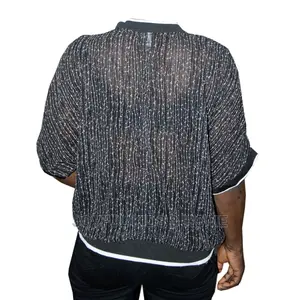 Ladies Short Sleeve Ladies Top -Black