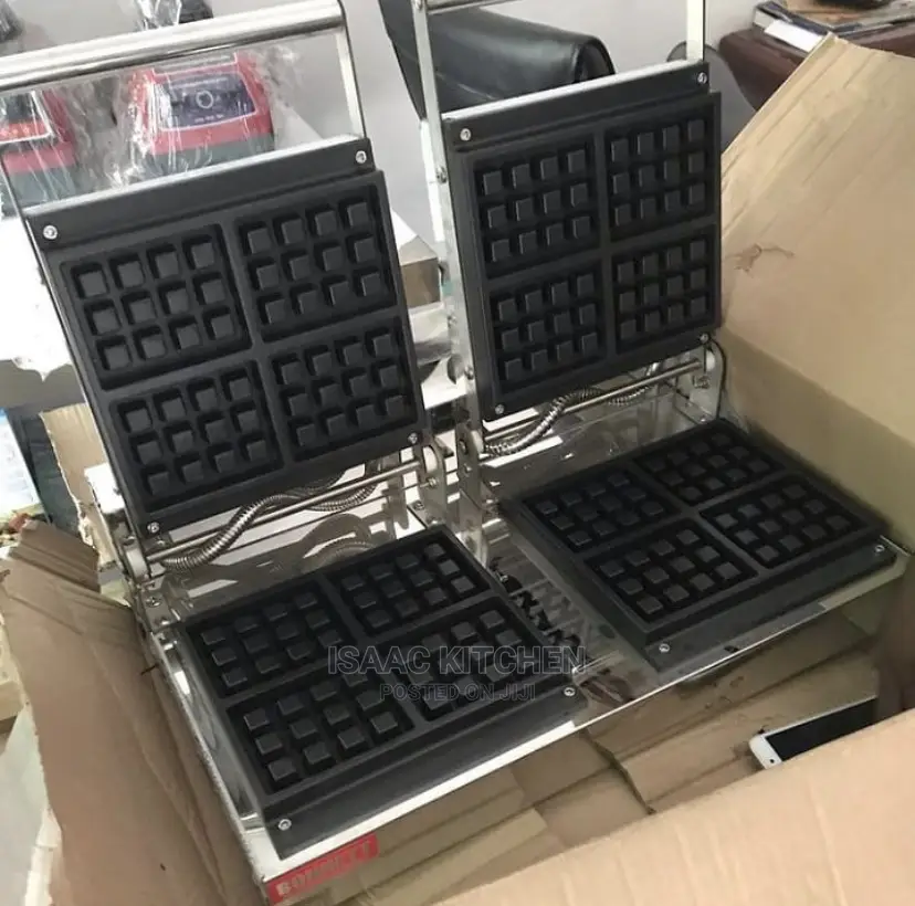 Square Face Waffle Maker Double