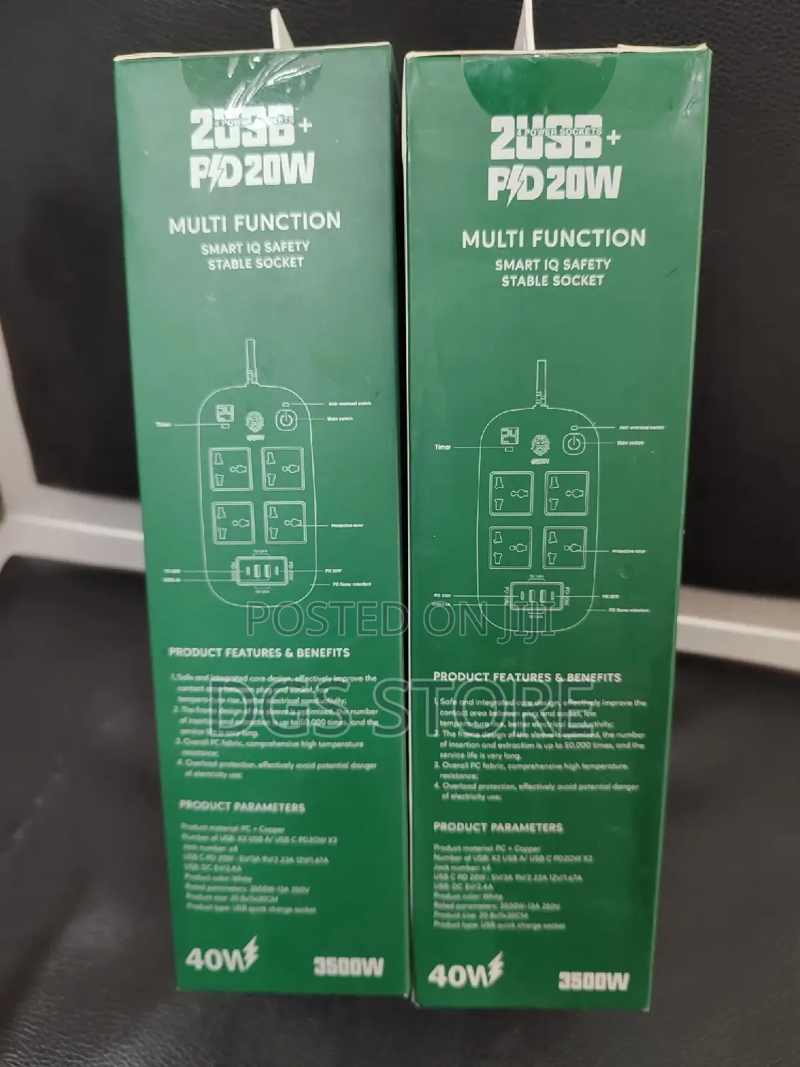 Green Power Socket 40w 3500w Charger