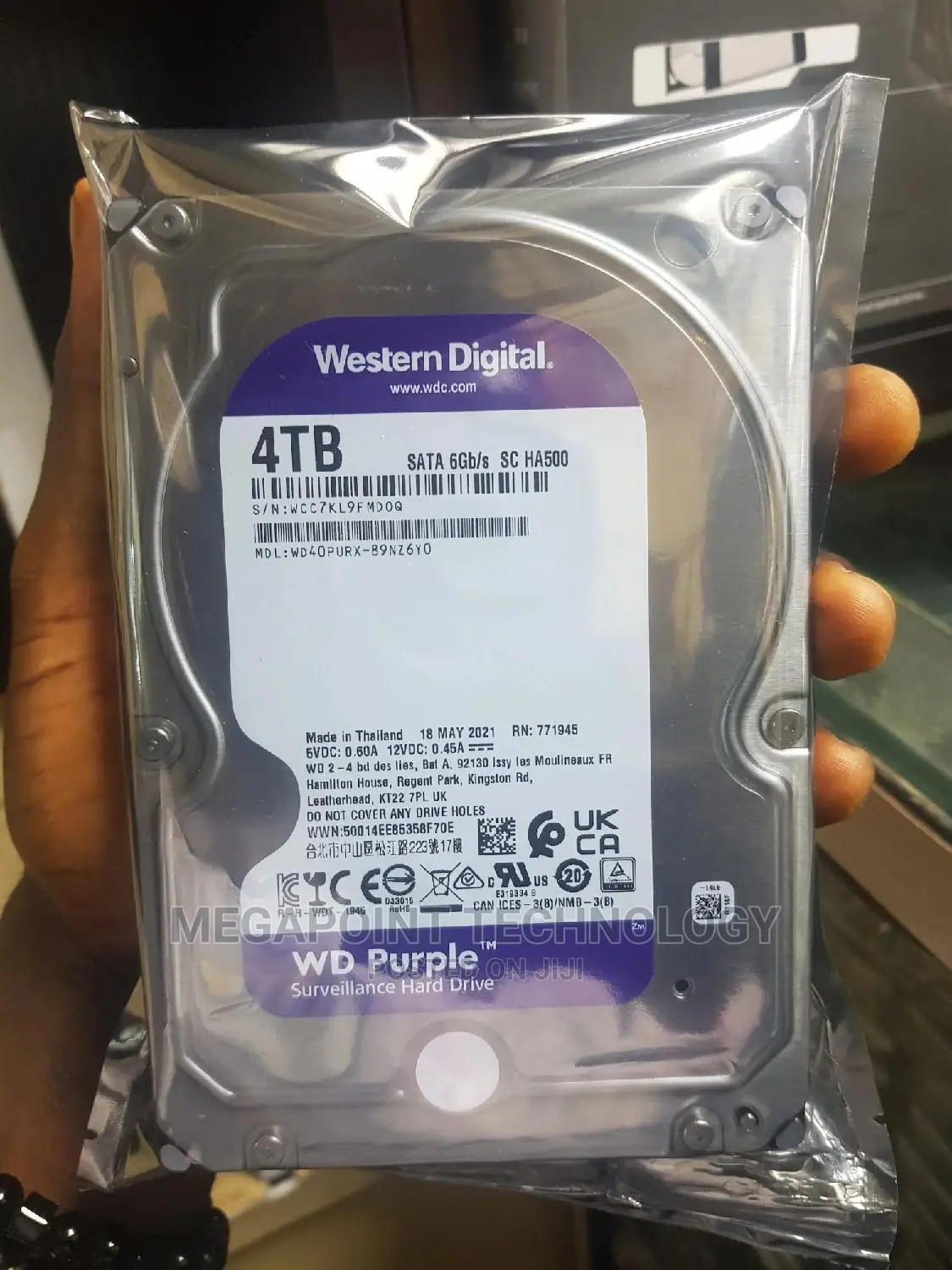 Wd 4tb Internal Desktop HDD
