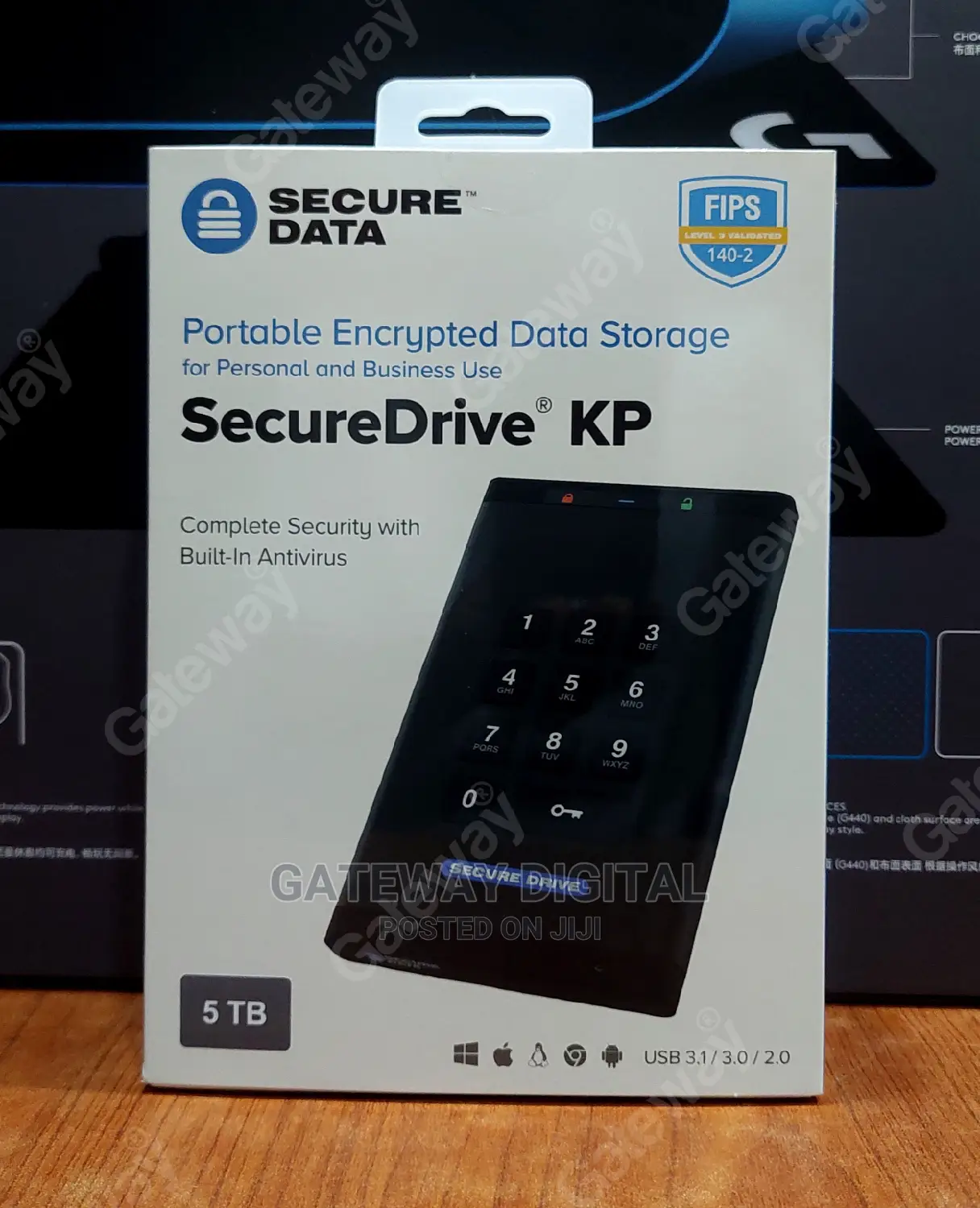 Securedata 5TB Hard Drive With Password Built-in Antivirus