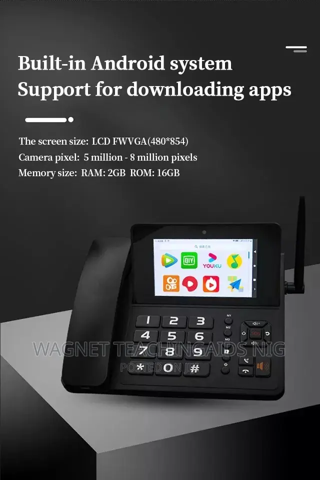 Analog Cordless Land Phone With SIM