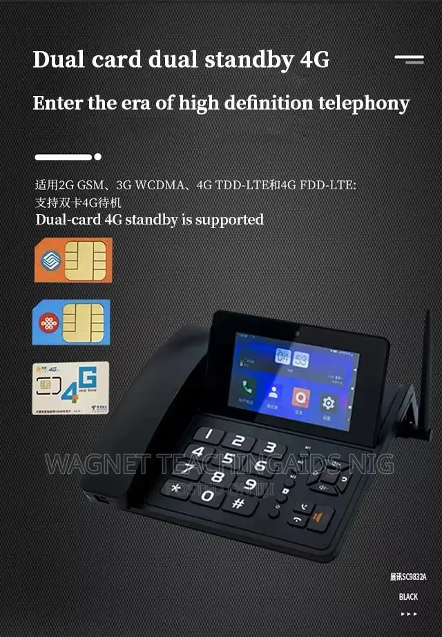 Analog Cordless Land Phone With SIM