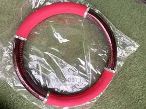 Rhinestone Decor Car Steering Wheel Cover