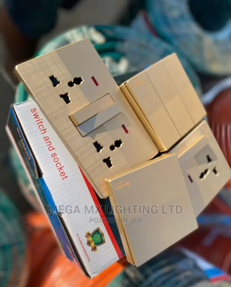 Original Bristol England Switch And Electric Socket