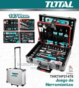 147piece Tool Box TOTAL Aluminum Suitcase
