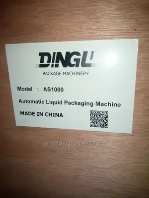 (As 1000) Automatic Sachet Water Packaging Machine. (2022)