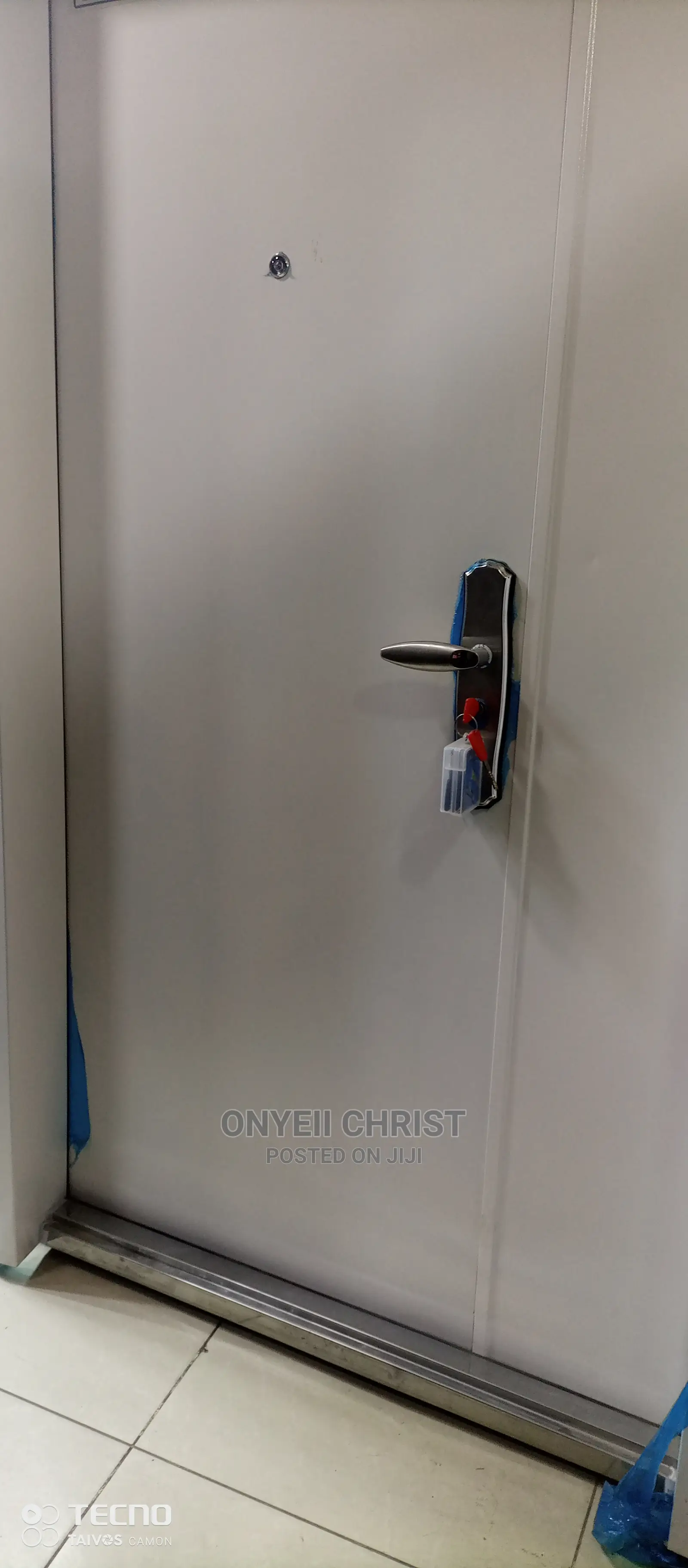 4ft White Steel Door
