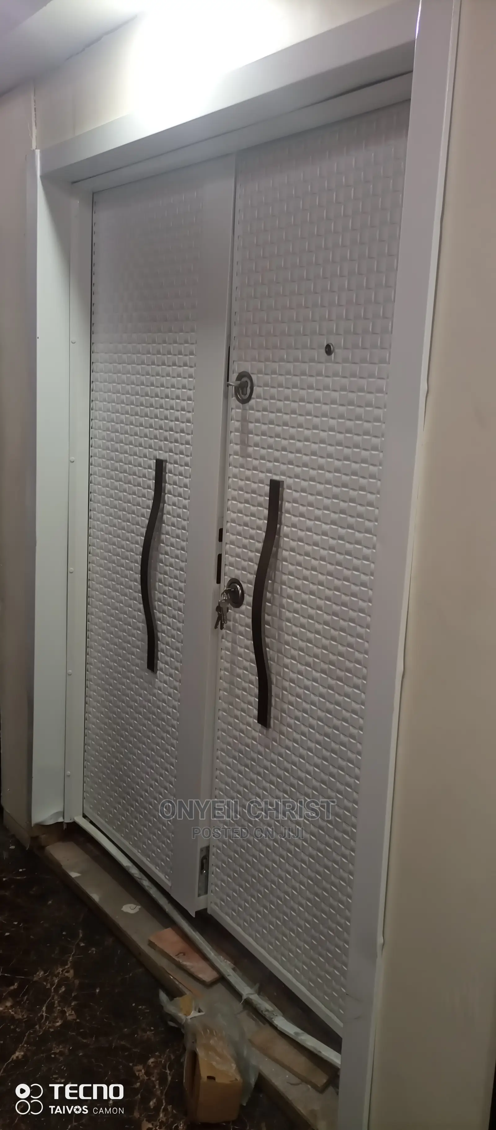 5ft White Metal Door