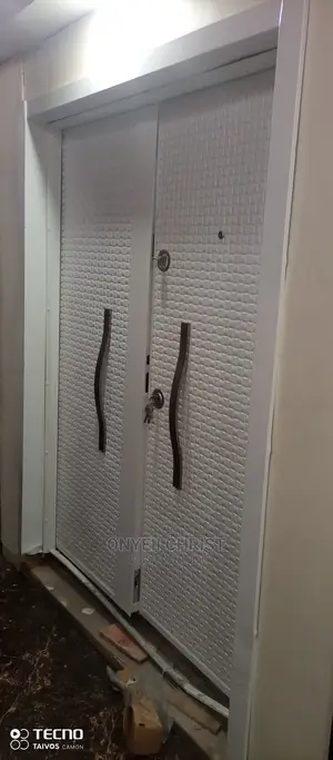 5ft White Metal Door