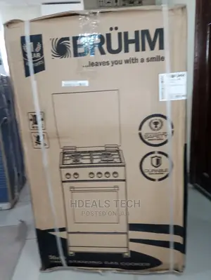 Bruhm 4 Gas Cooker Black Color