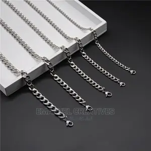 2022 Classic Men Necklace Width 3 to 7 MM Stainless Steel