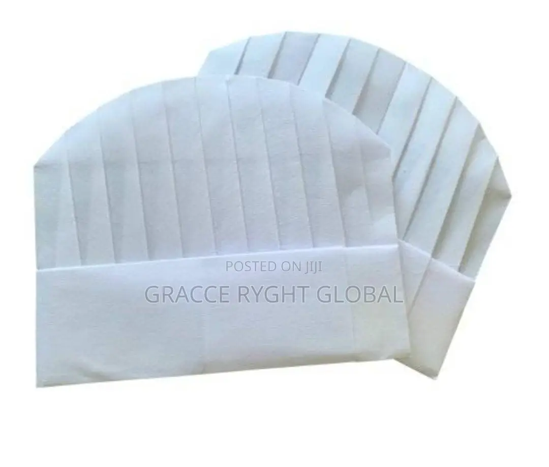 10pcs Disposable Chef Cap