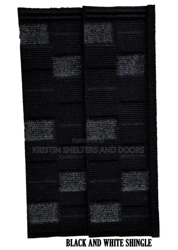 Black And White Shingle Sto'e Coated Roofing Sheet