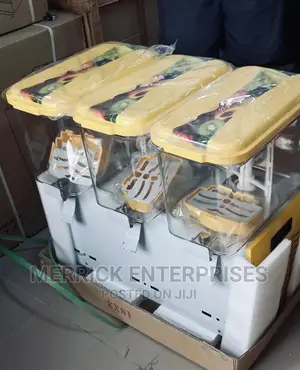 Yellow 3 Nozzle Juice Dispenser