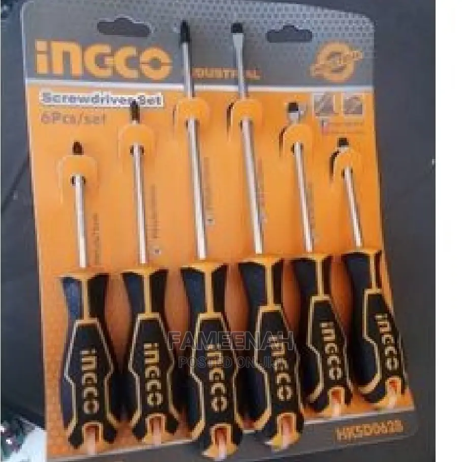 Ingco Set of Screwdriver - 6pcs