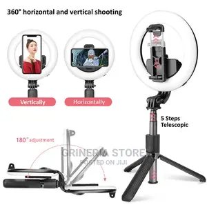 Make Videos at Night With Phone Stand Ring Light