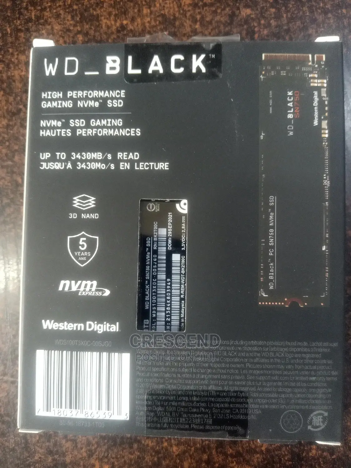 Wd Sn570 Black Gaming SSD