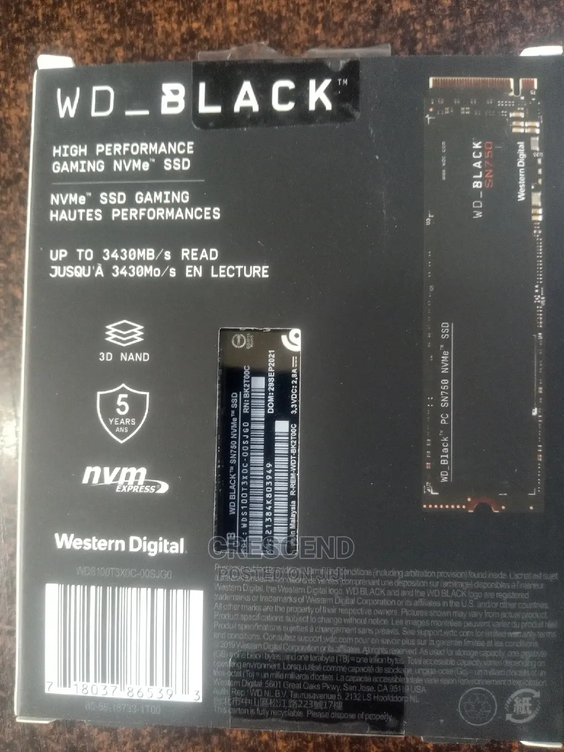 Wd Sn570 Black Gaming SSD