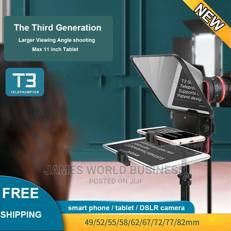 DSLR Teleprompter 11inches T3 in Ojo Accessories & Supplies for