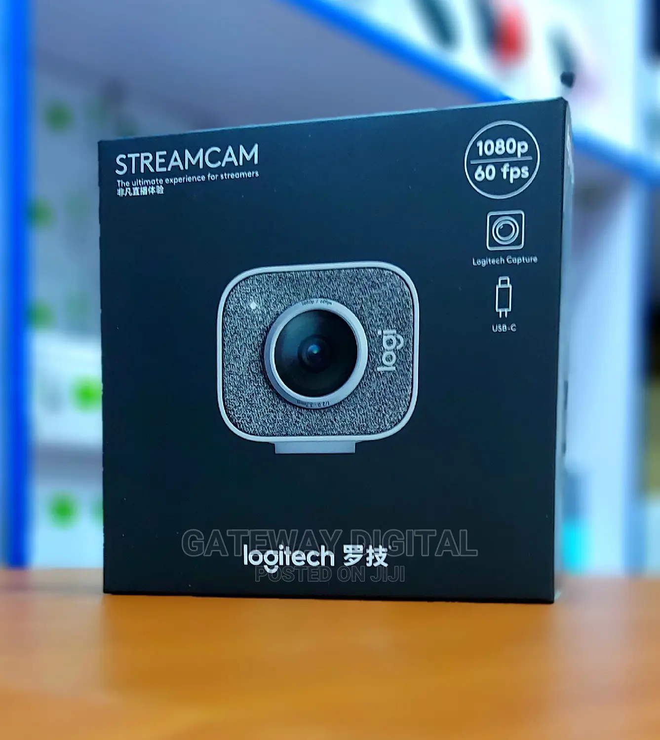 Logitech Streamcam, Live Streaming Cam, Full 1080p Hd-white