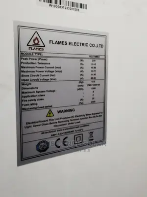 Half-Cut Mono Solar Panel 370w Flames