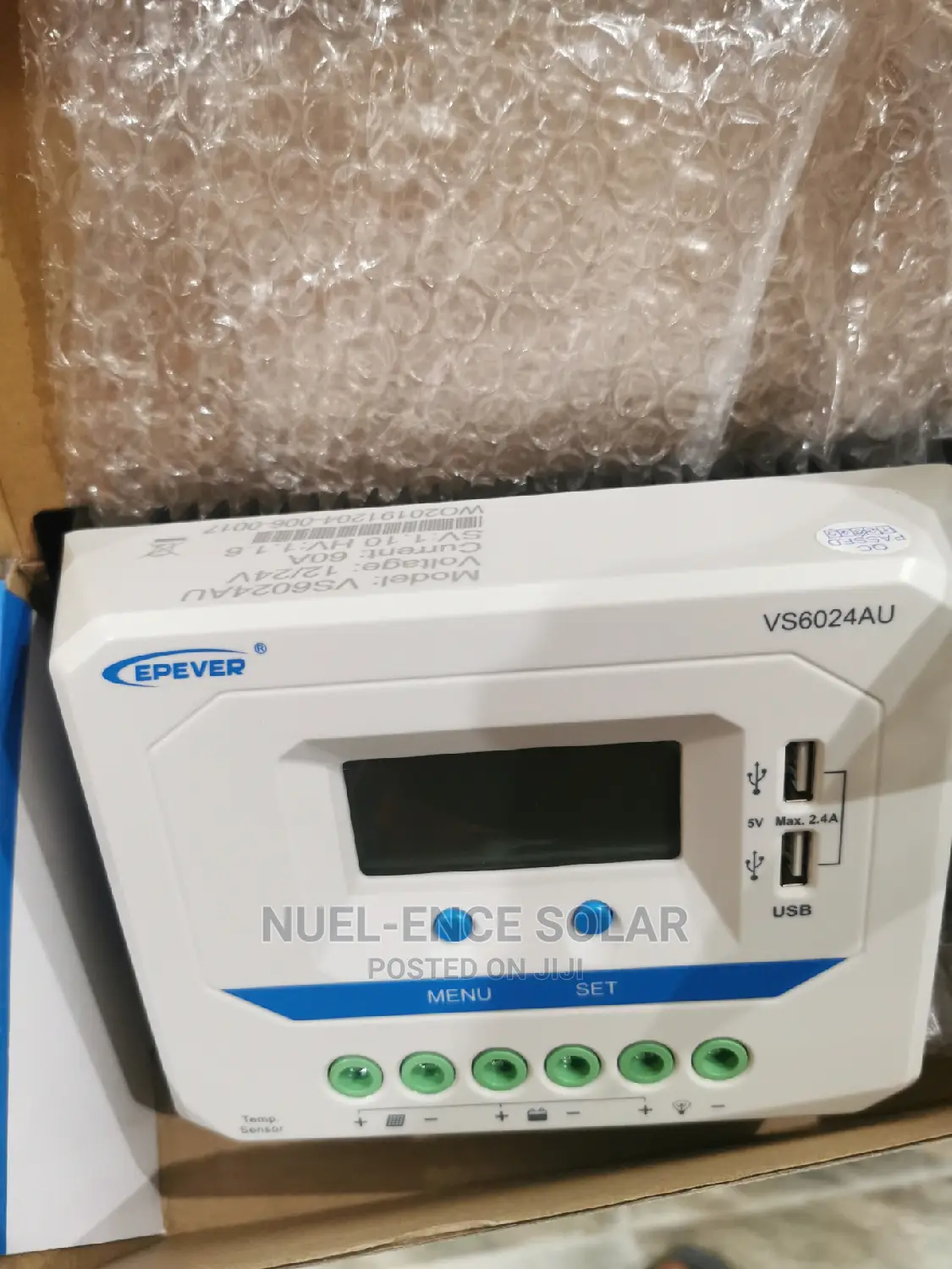 60ah PWM Epever Solar Charge Controller.
