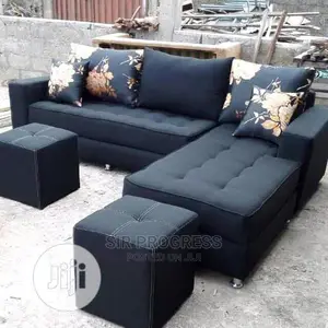 Corner Unit With Ottoman ,With Qualitty Fabric