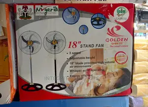 18 Inch Golden Standing Fan