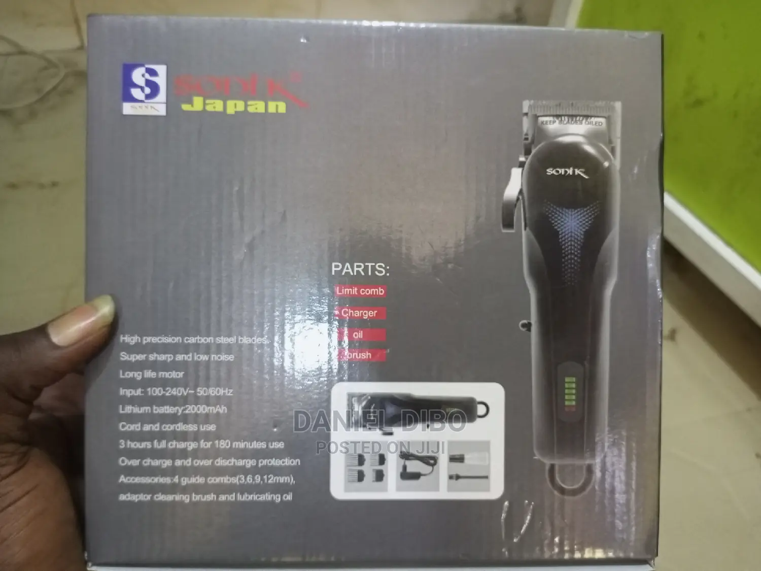 Sonik Japan Rechargeable Clipper
