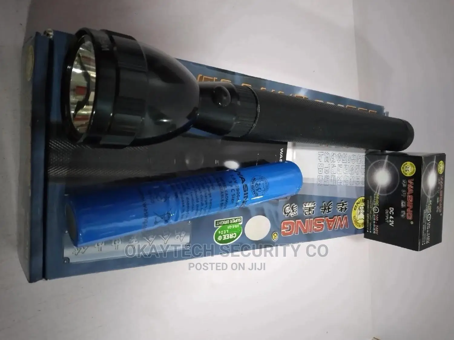 Flashlight/ Lamp, 3W Halogen WASING Rechargeable Lamp