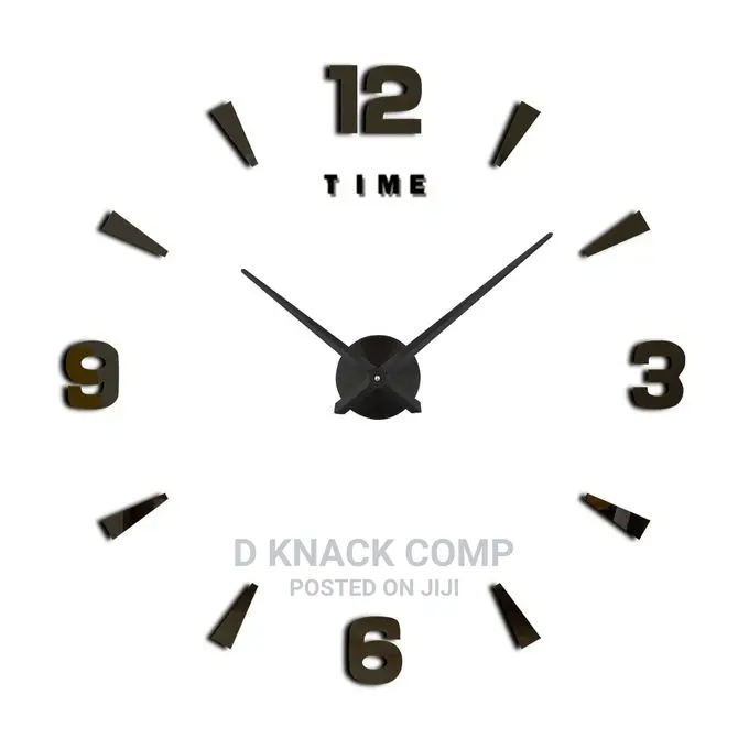DIY Wallclock 3D Giants Art Wall Clock - 120cm