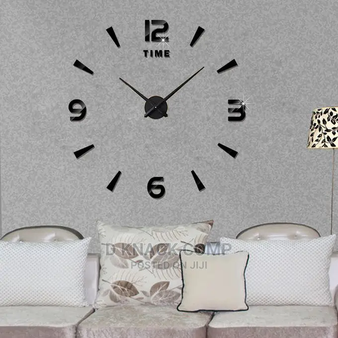 DIY Wallclock 3D Giants Art Wall Clock - 120cm